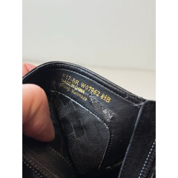 Cole Haan Grand.Os Signature Black Leather Ankle Boots Size 8.5 - Picture 7 of 9